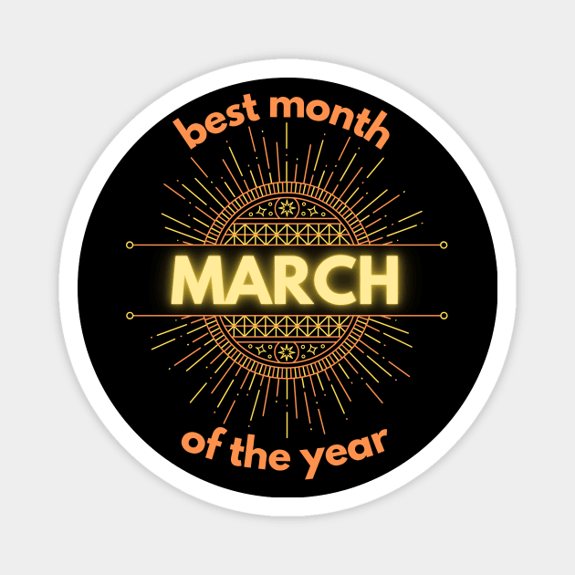 march Magnet by Wavey's